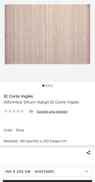 Estupenda alfombra de El corte inglés 160x230 cm.