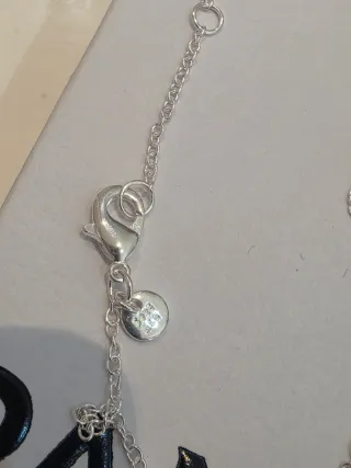 Collar Pandora Corazón Rosa Plata