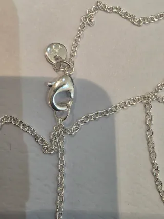 Collar Pandora Corazón Rosa Plata