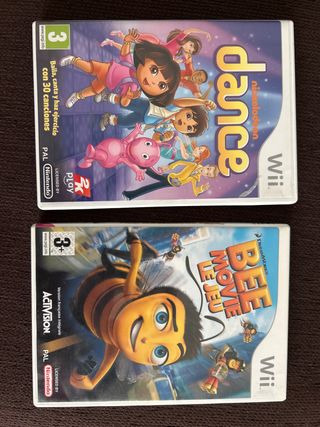Juegos Wii: Nickelodeon Dance y Bee Movie