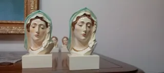 Coppia busti Madonne