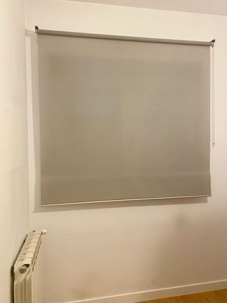 Estor gris translúcido para puerta o ventana