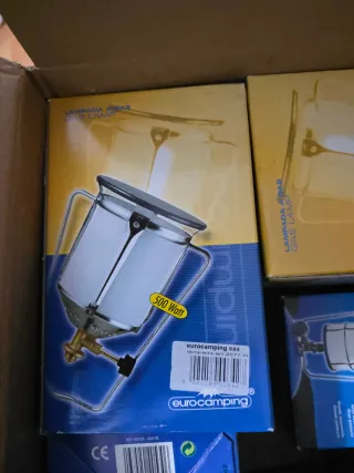 Lámpara Gas Camping Eurocamping 500W