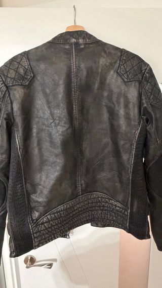 Cazadora Cuero Superdry Negra