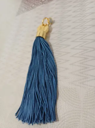 Carolina Herrera Borla Azul con Gancho e Imán