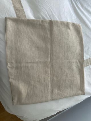 Cojín de lino beige
