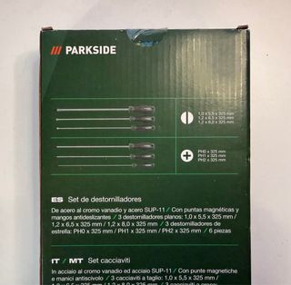 Set 6 Destornilladores Parkside 32Cm