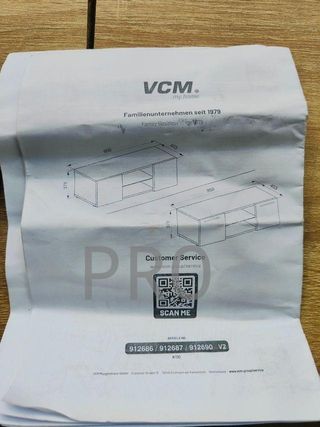 Mueble TV Madesa con 2 puertas y 2 estantes para T