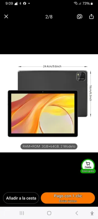 Tablet Anatel Android 15 da 10" 12GB RAM 64GB ROM