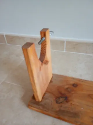 Soporte Jamonero Madera y Metal