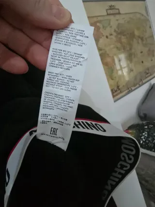 Felpa Moschino Nera Taglia XL