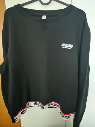 Felpa Moschino Nera Taglia XL