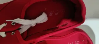 Zapatillas lona rojas talla 41