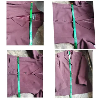 Traje Chaqueta y Falda Vintage Burdeos S/M nuevo