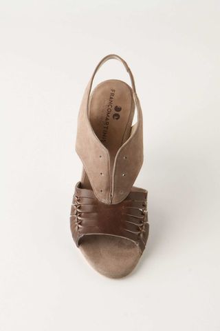 Sandalias Anthropologie ante beige, talla 36