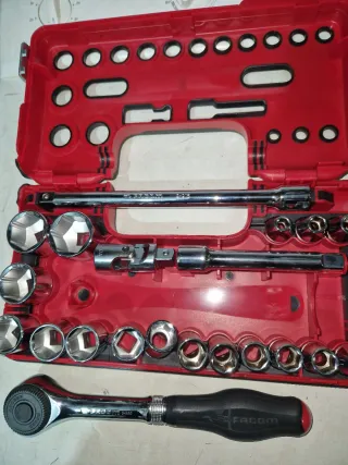 Juego Carraca Facom Extensible 1/2 x22