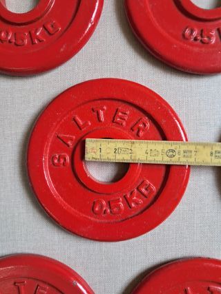 8 Pesas Salter 0.5 Kg 30mm