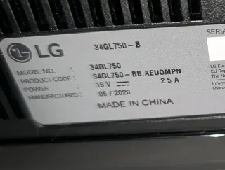 Monitor LG 34GL750-B 34" Ultrawide FHD 144Hz 1ms