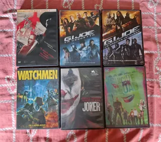 DVD V per Vendetta, G.I. Joe, Watchmen, Joker, Sui