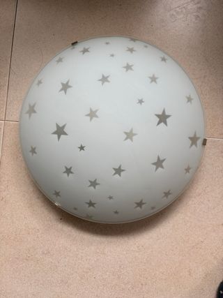 Lámpara infantil redonda estrellas