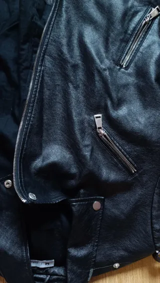 Chaqueta Biker Negra