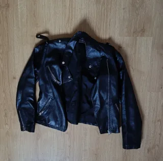 Chaqueta Biker Negra
