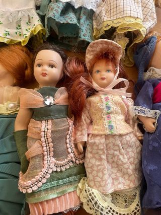 Lote 11 Muñecas Porcelana 20cm