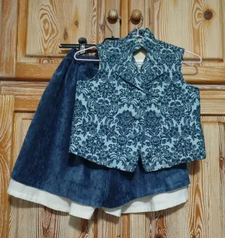 Traje fallero saraguay azul