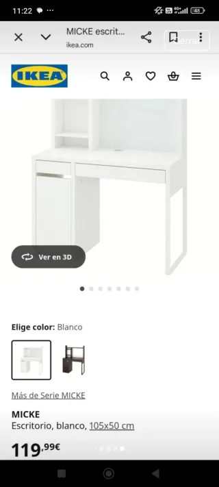 Escritorio Infantil Ikea Blanco