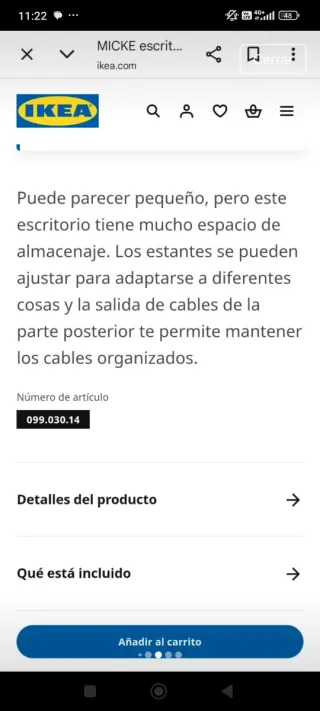 Escritorio Infantil Ikea Blanco