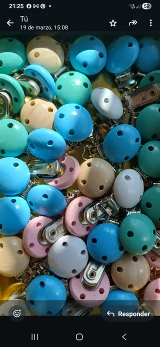 Chupetero crochet blanco