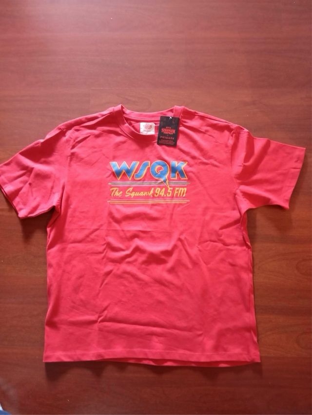 Camiseta Stranger Things Radio WSQK Talla L