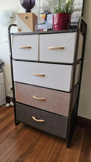 Cómoda de tela Homcom 58x29x99 cm