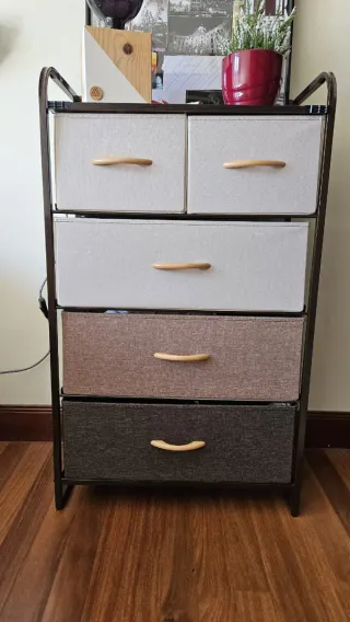 Cómoda de tela Homcom 58x29x99 cm