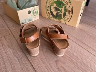 Sandalias Panama Jack Piel Hebillas Plataforma