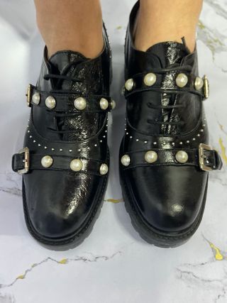 Zapatos Zara Oxford Perlas T39