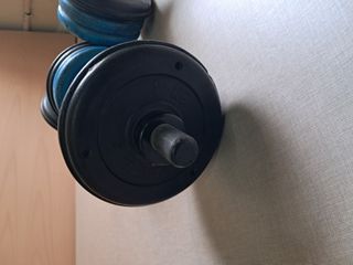 2 Mancuernas Salter con 12 discos 1kg AZUL VINTAGE