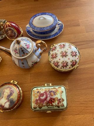 13 Cajitas de Porcelana Estilo Limoges