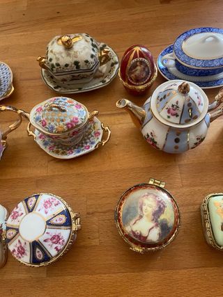 13 Cajitas de Porcelana Estilo Limoges