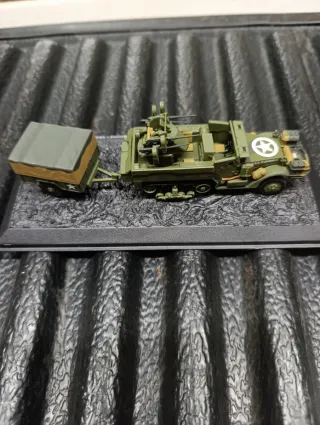 Maqueta M16 MGMC y remolque 1-ton