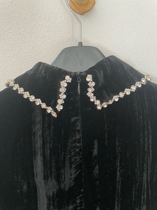 Abito Zara velluto nero