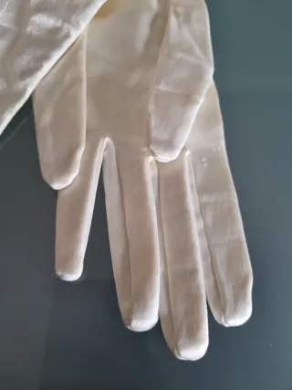 Guantes elegantes champagne vintage