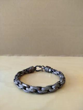 Pulsera de plata estilo cadena