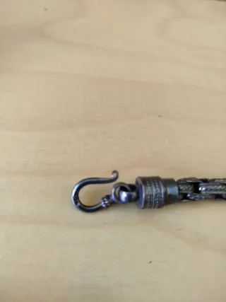 Pulsera de plata estilo cadena