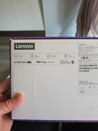 Tablet Lenovo con funda protectora verde