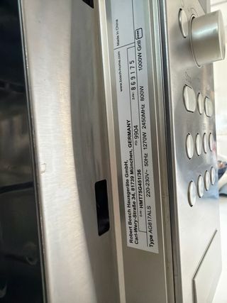 Microondas Bosch Acero Inoxidable