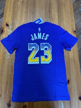 Maglia Nike Lakers LeBron James 23 Viola Tg S