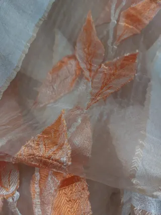 Tende beige e arancio 236x57 cm