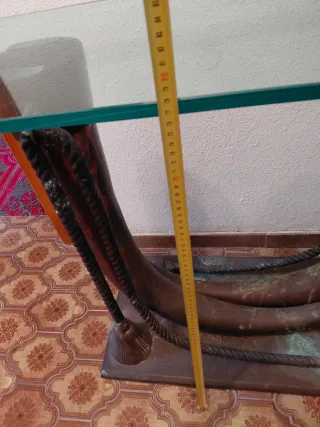 Mesa Vintage Cristal y Metal