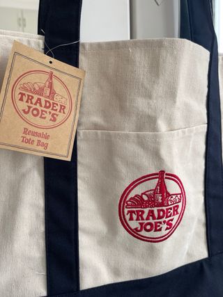 Bolsa Trader Joe's Original Beige/Azul